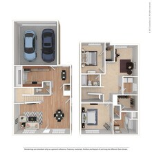 2 Bedroom - B3 1006 floor plan